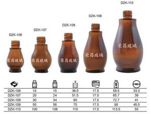 (葫芦玻璃瓶,棕色葫芦瓶,单葫芦玻璃瓶)