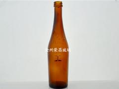 (一担粮酒瓶,棕色酒瓶,玻璃酒瓶)